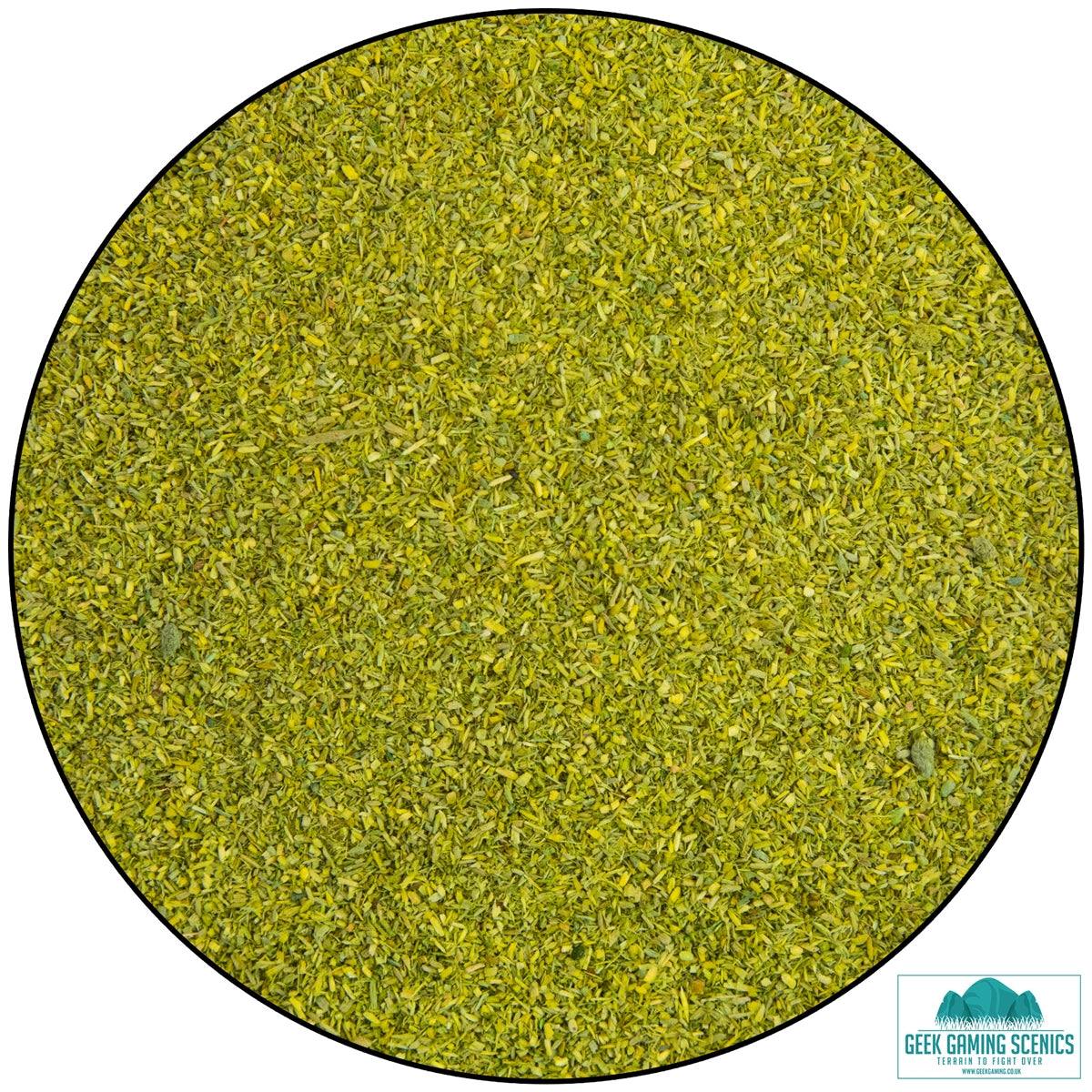 Luke's Aps Scatter Light Meadow dyed sawdust scatter for wargaming, train layouts, and dioramas.