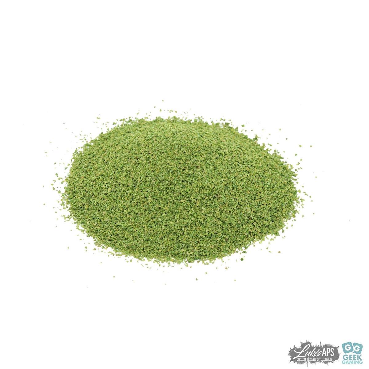 Lukes Aps Fine Single Colour Scatter in mid green for model scenery and hobby ground cover