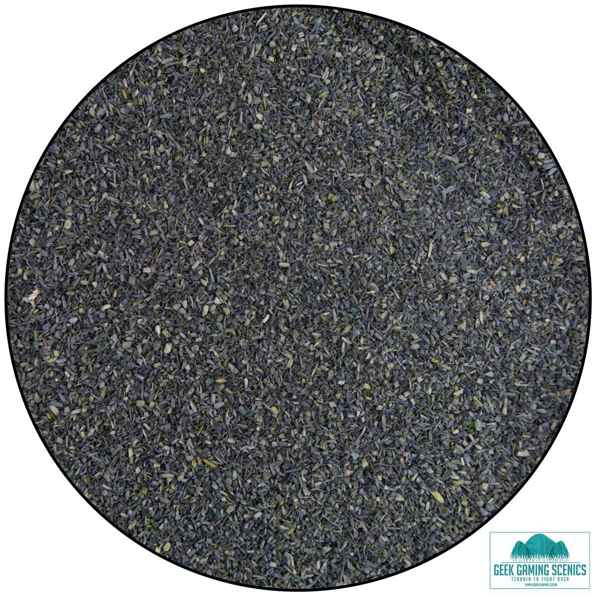 Lukes Aps Scatter Tarmac Grey dyed sawdust scatter for wargaming and model landscapes
