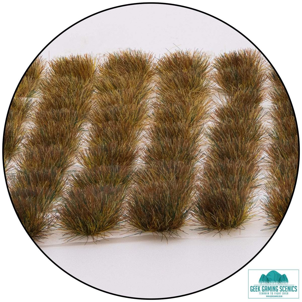 Lukes APS Dead 6mm self adhesive static grass tufts, 100 peel and stick autumn colored realistic model grass for dioramas and model bases