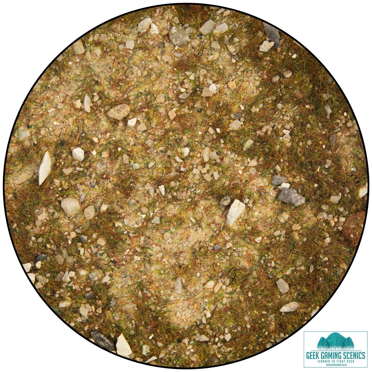 Lukes Aps Basing coarse rubble mix with sands, gravels, and grass tufts for miniature basing and ruined urban terrain effects