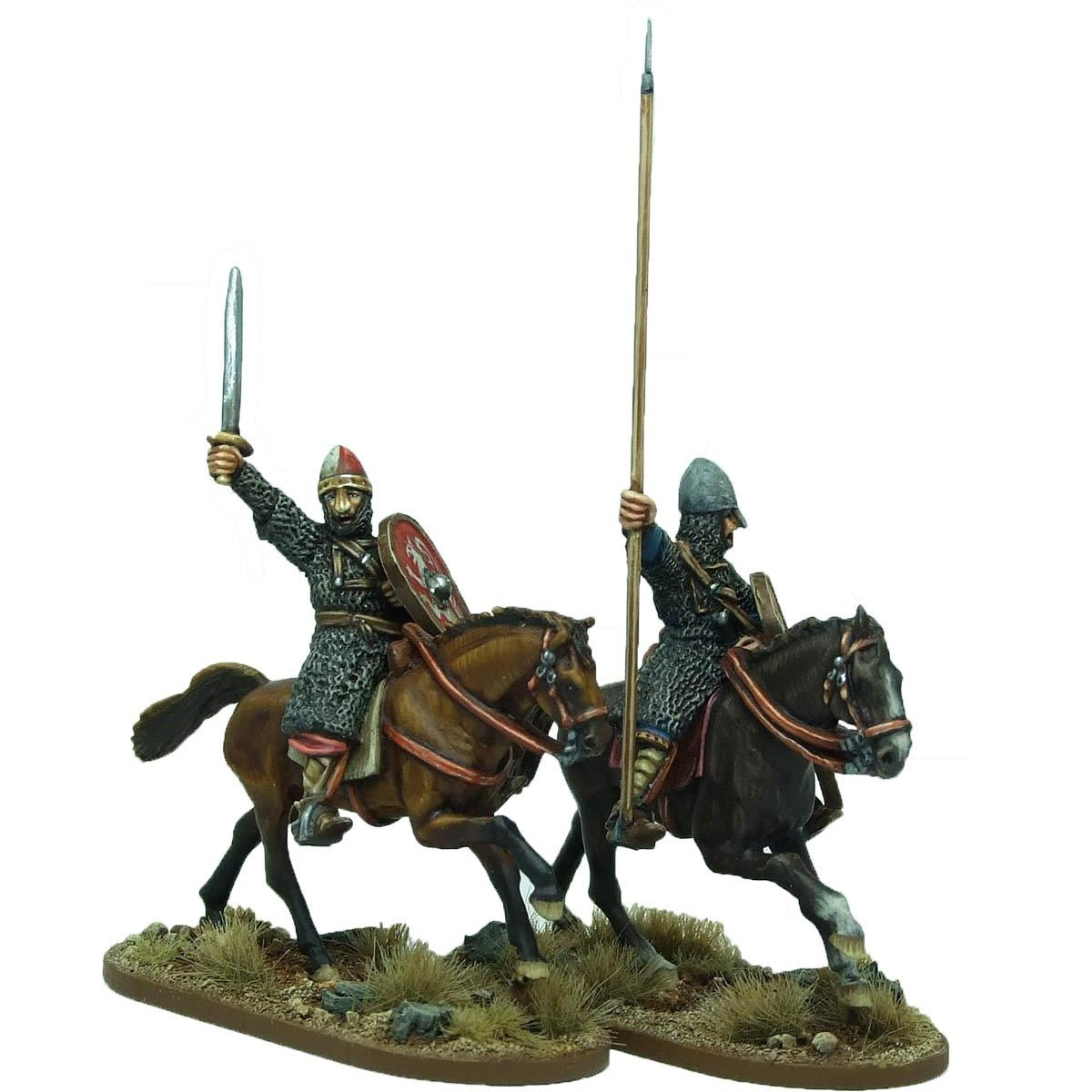 28mm Mounted Norman Warlord and Bannerman