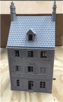 3D printed Caretan2 miniature building model in 1/72 scale for tabletop gaming and modeling
