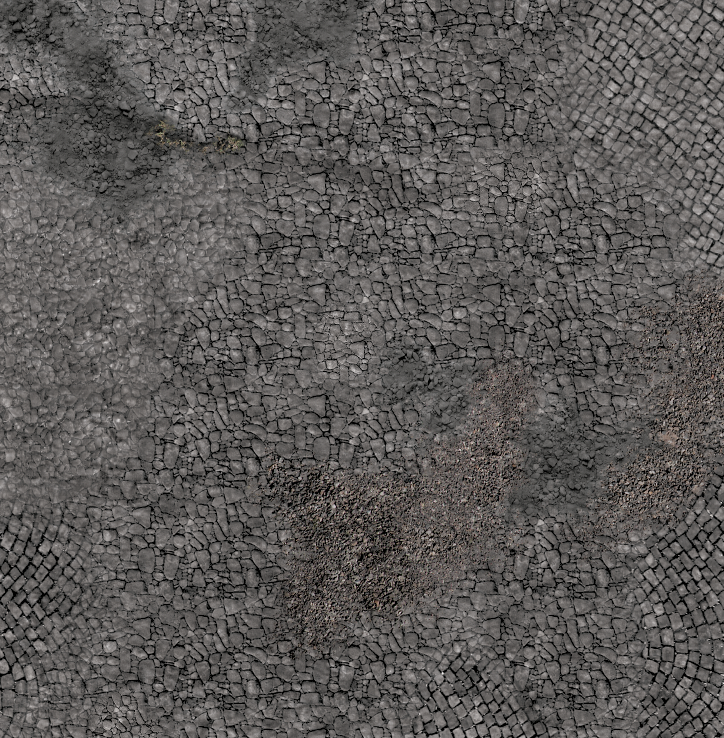 GEEK VILLAIN WARGAMING BATTLE MAT 6X4 Cobblestone