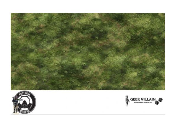 GEEK VILLAIN WARGAMING BATTLE MAT 6X4 Jungle