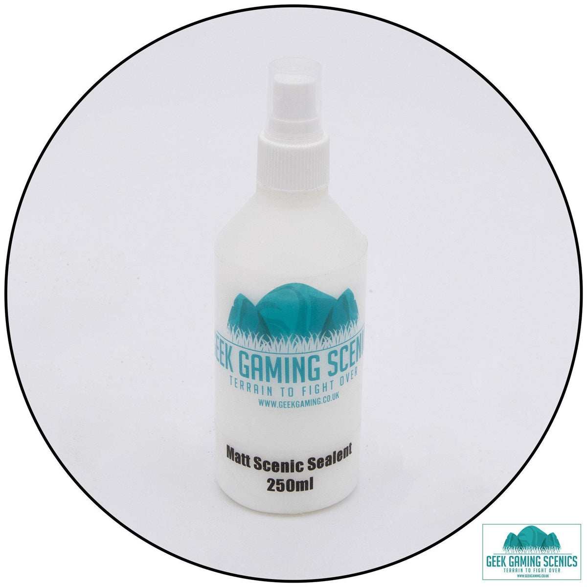 250ml Matt Scenic Sealer Spray bottle for clear adhesive sealing of model scenery and layouts