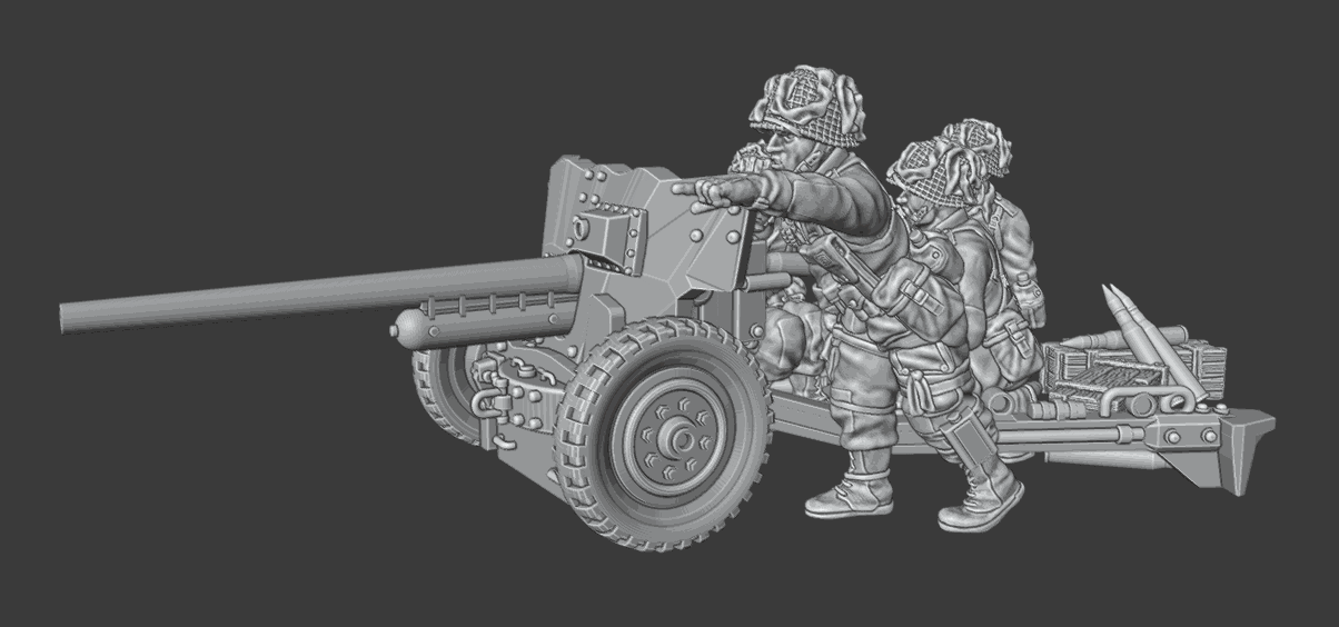 28mm WW2 US Airborne 57 mm Anti‑Tank Gun