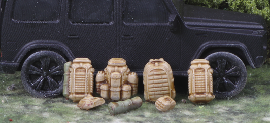 15mm Modern Back Packs and Bedrolls