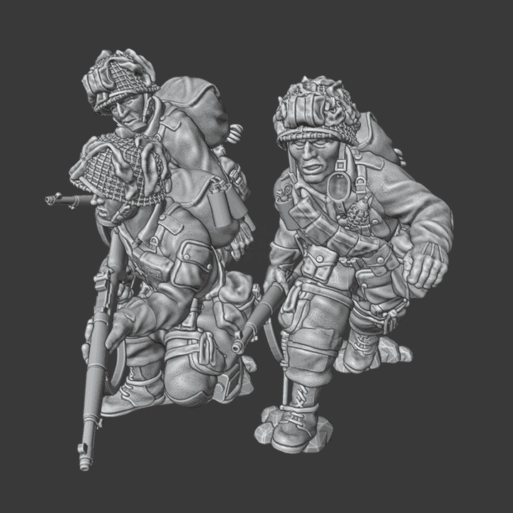 28mm WW2 US paratroopers Rifle Team 5