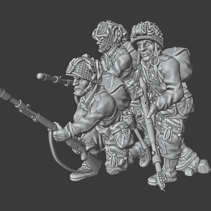 28mm WW2 US paratroopers Grenade Launcher M7 Team