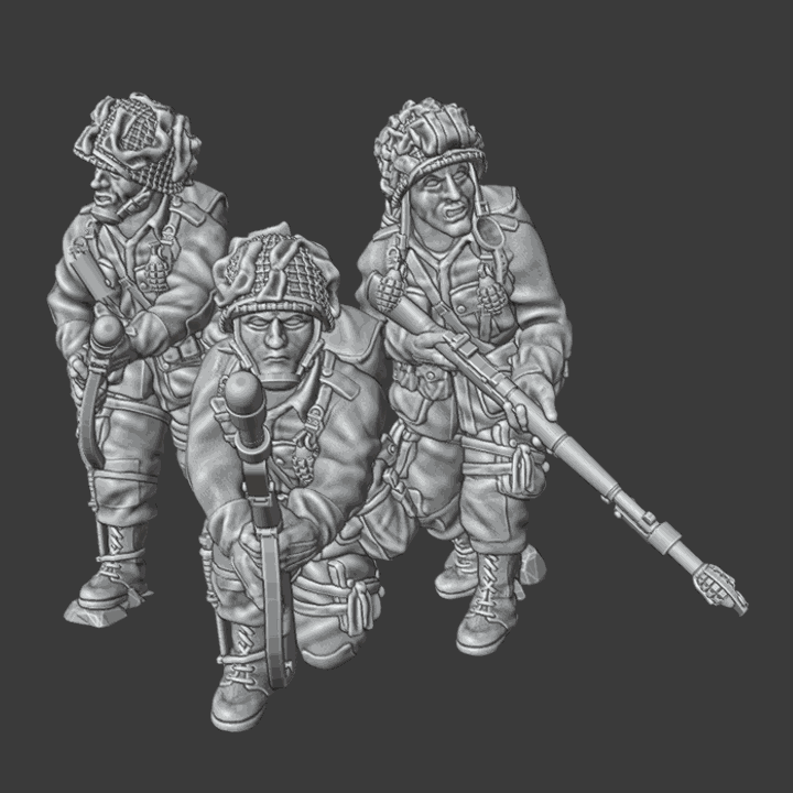 28mm WW2 US paratroopers Grenade Launcher M7 Team