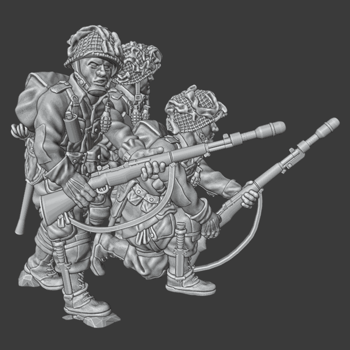 28mm WW2 US paratroopers Grenade Launcher M7 Team