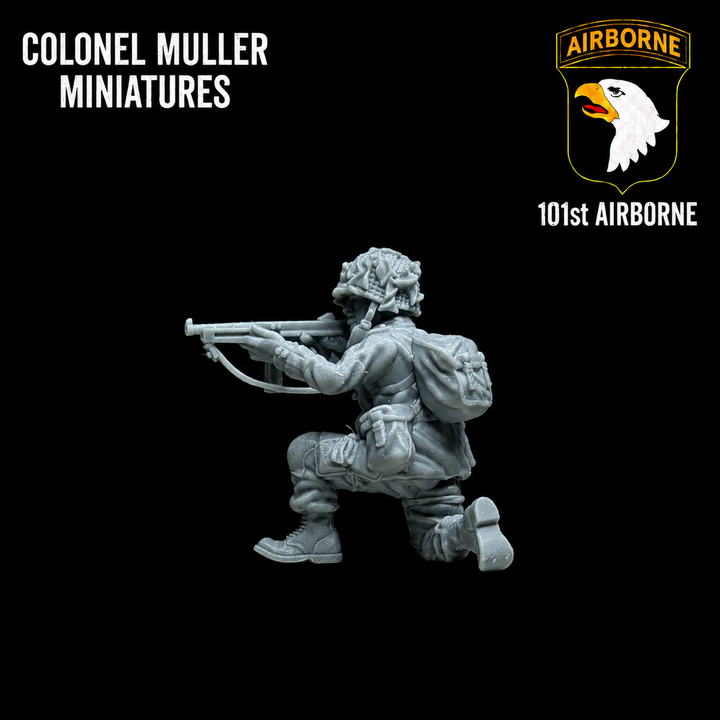 28mm WW2 US AIRBORNE SMG Firing Jack
