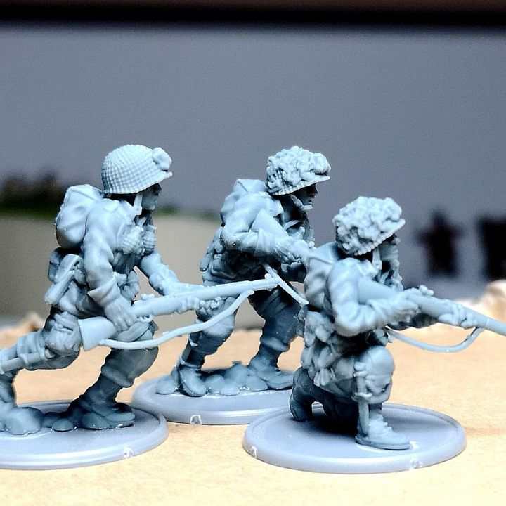 28mm WW2 US paratroopers Rifle Team 1