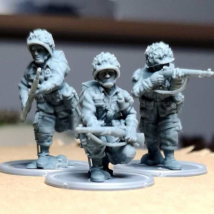 28mm WW2 US paratroopers Rifle Team 2