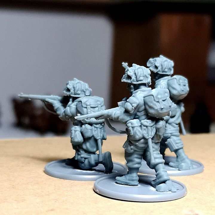 28mm WW2 US paratroopers Rifle Team 4