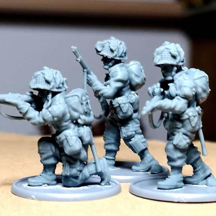 28mm WW2 US paratroopers Rifle Team 4
