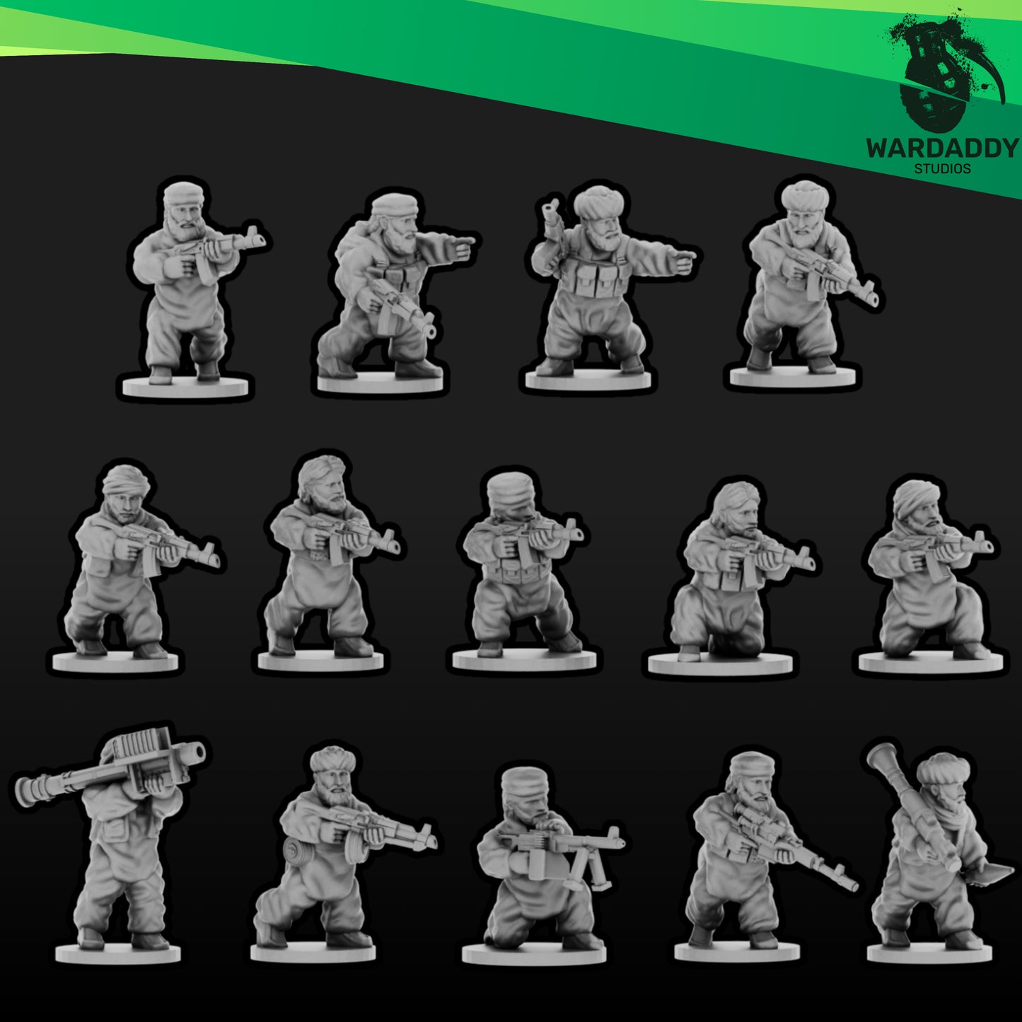 15mm Modern Afghan Fighters Group 2