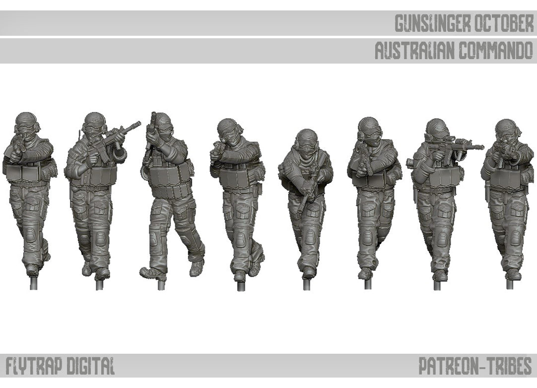 28mm Modern GUNSLINGER: Australian Commando Section