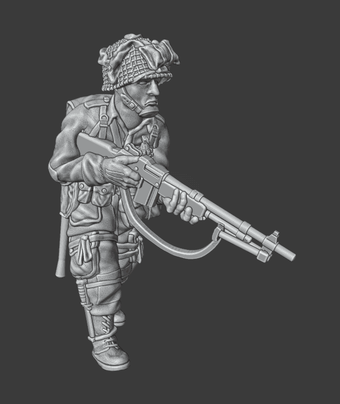 28mm WW2 US PARATROOPER WITH BAR