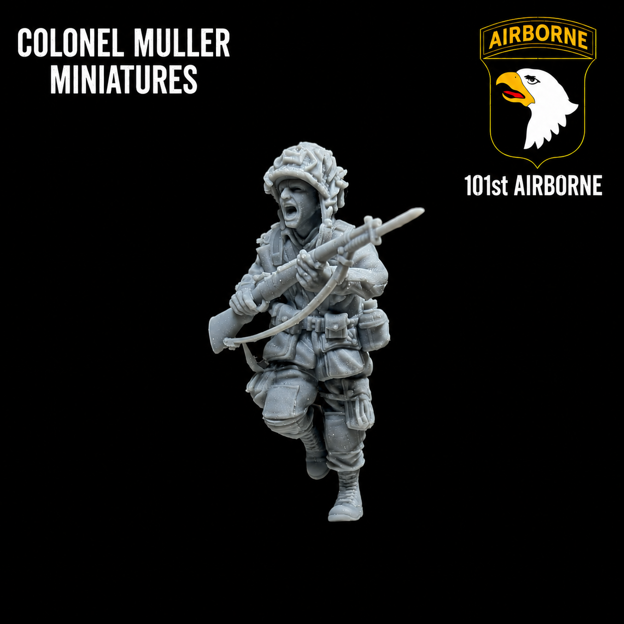 28mm WW2 US Airborne BAYONET JIM