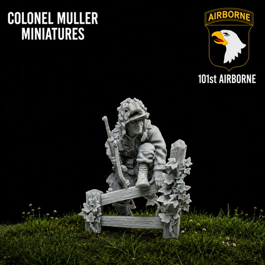 28mm WW2 US AIRBORNE RIFLEMAN Bill McCoy