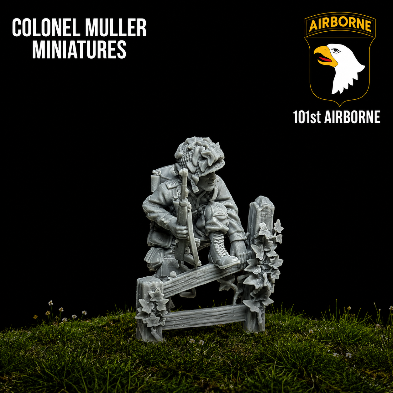 28mm WW2 US AIRBORNE RIFLEMAN Bill McCoy