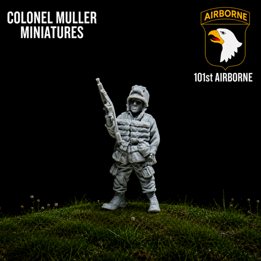 28mm WW2 US AIRBORNE SMG SOLDIER Charlie Collins