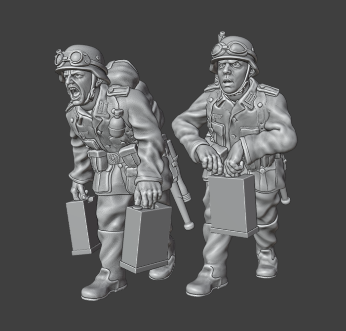 28mm WW2 German Infantry Demolition Charge Team 1