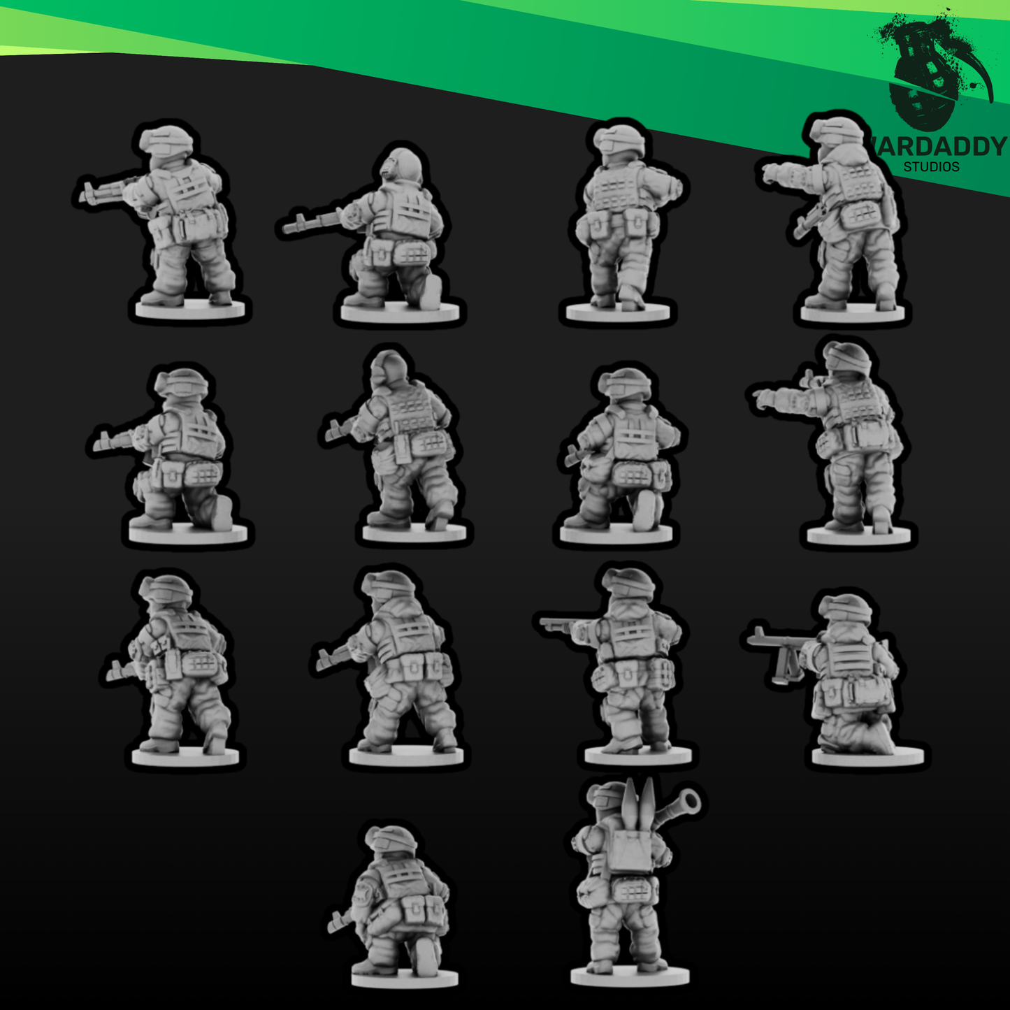 15mm Modern Russian Infantry Squad 1