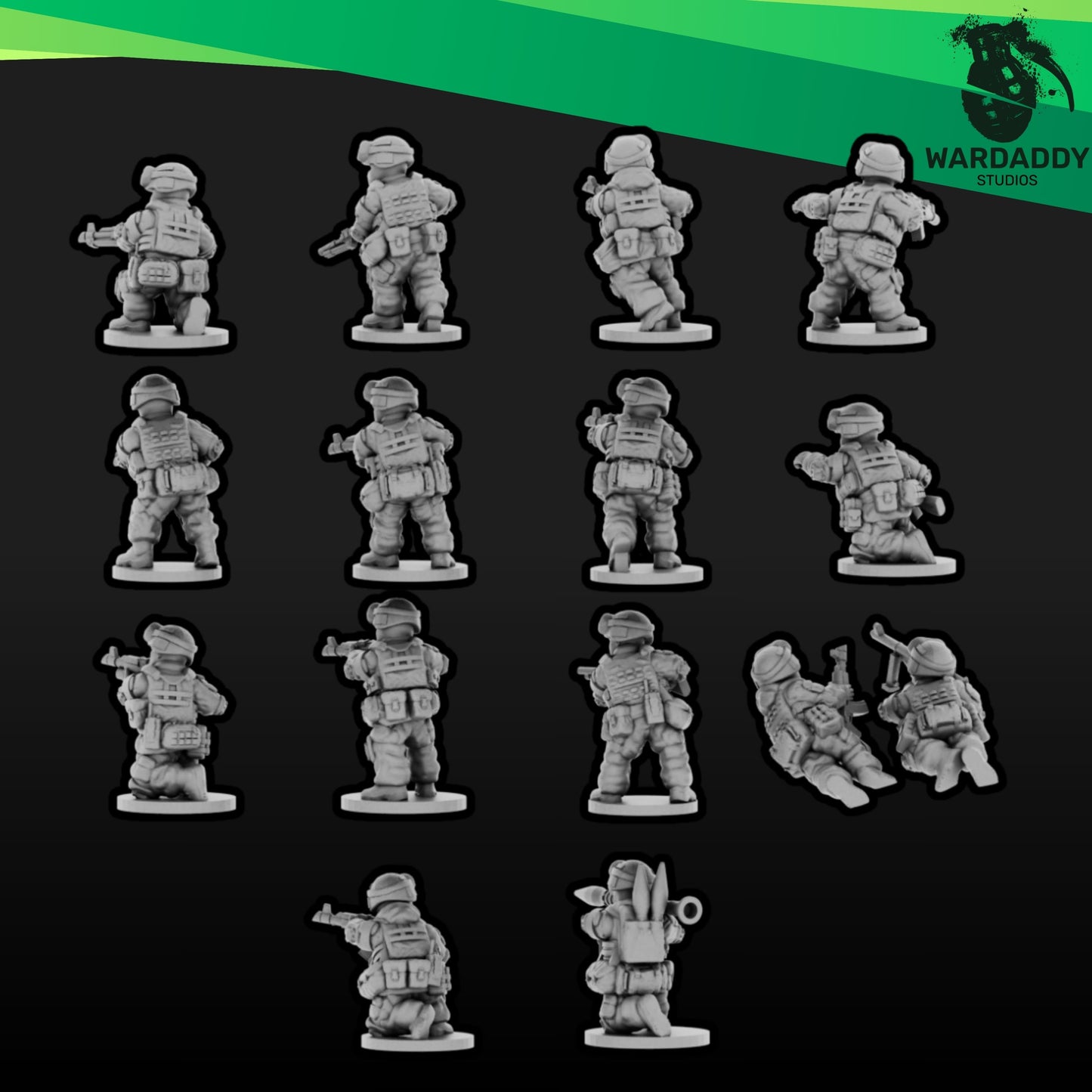 15mm Modern Russian Infantry Squad 2