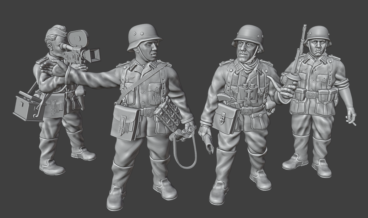 28mm WW2 German Infantry HQ and Propaganda