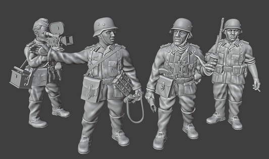28mm WW2 German Infantry HQ and Propaganda
