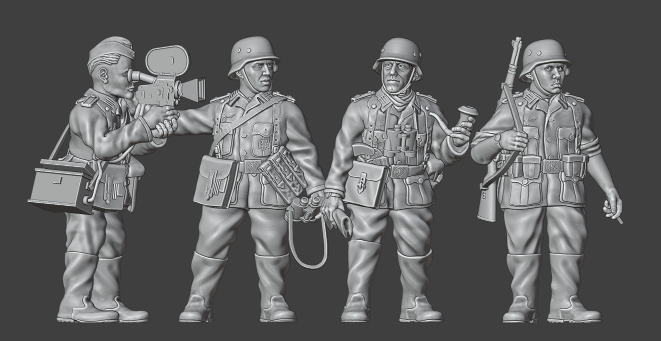 28mm WW2 German Infantry HQ and Propaganda