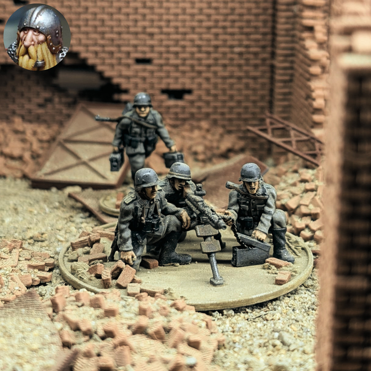 28mm WW2 German MG 34 Team