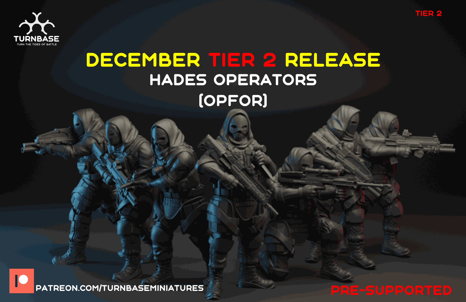 28mm modern HADES Special Forces Operators resin miniatures set of seven for wargaming