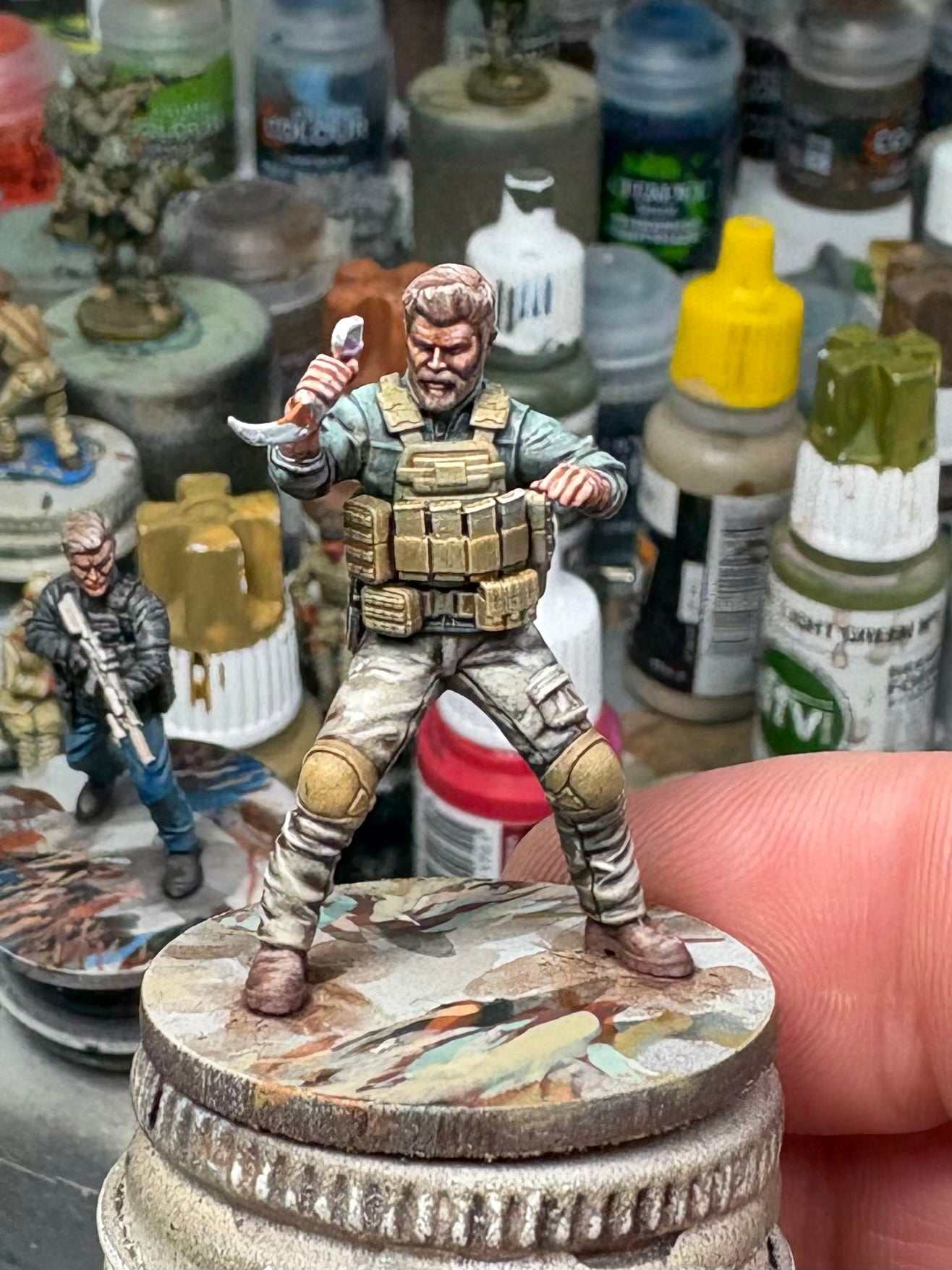 32mm Special Forces miniature resin model unpainted and detailed Special Forces Extractor figure