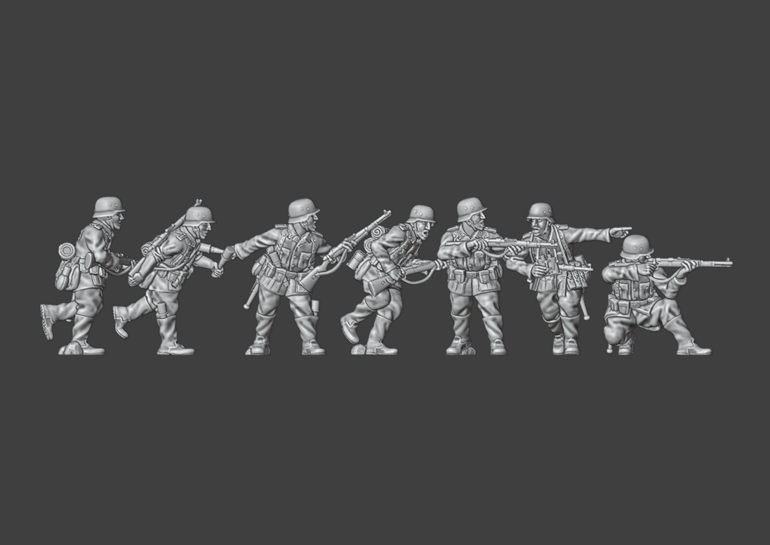 28mm WW2 German Infantry Squad 1