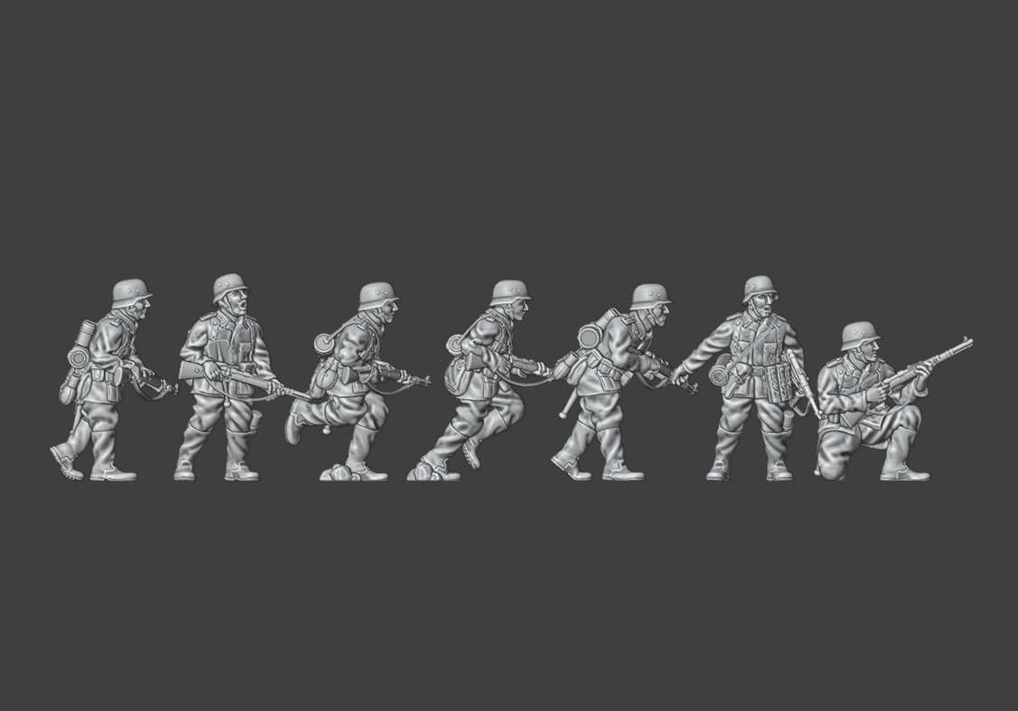 28mm WW2 German Infantry Squad 2