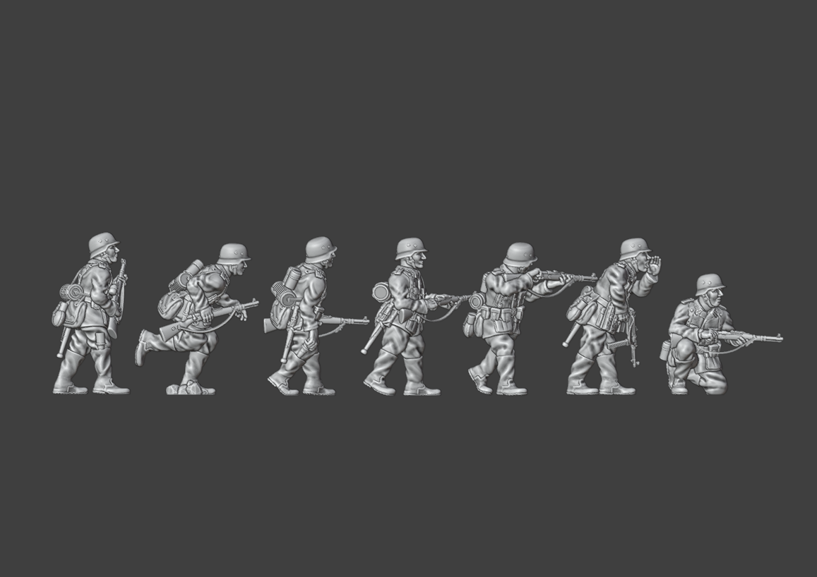 28mm WW2 German Infantry Squad 3