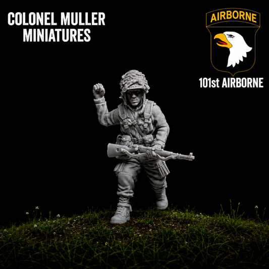 28mm WW2 US AIRBORNE Lieutenant Dick Winters