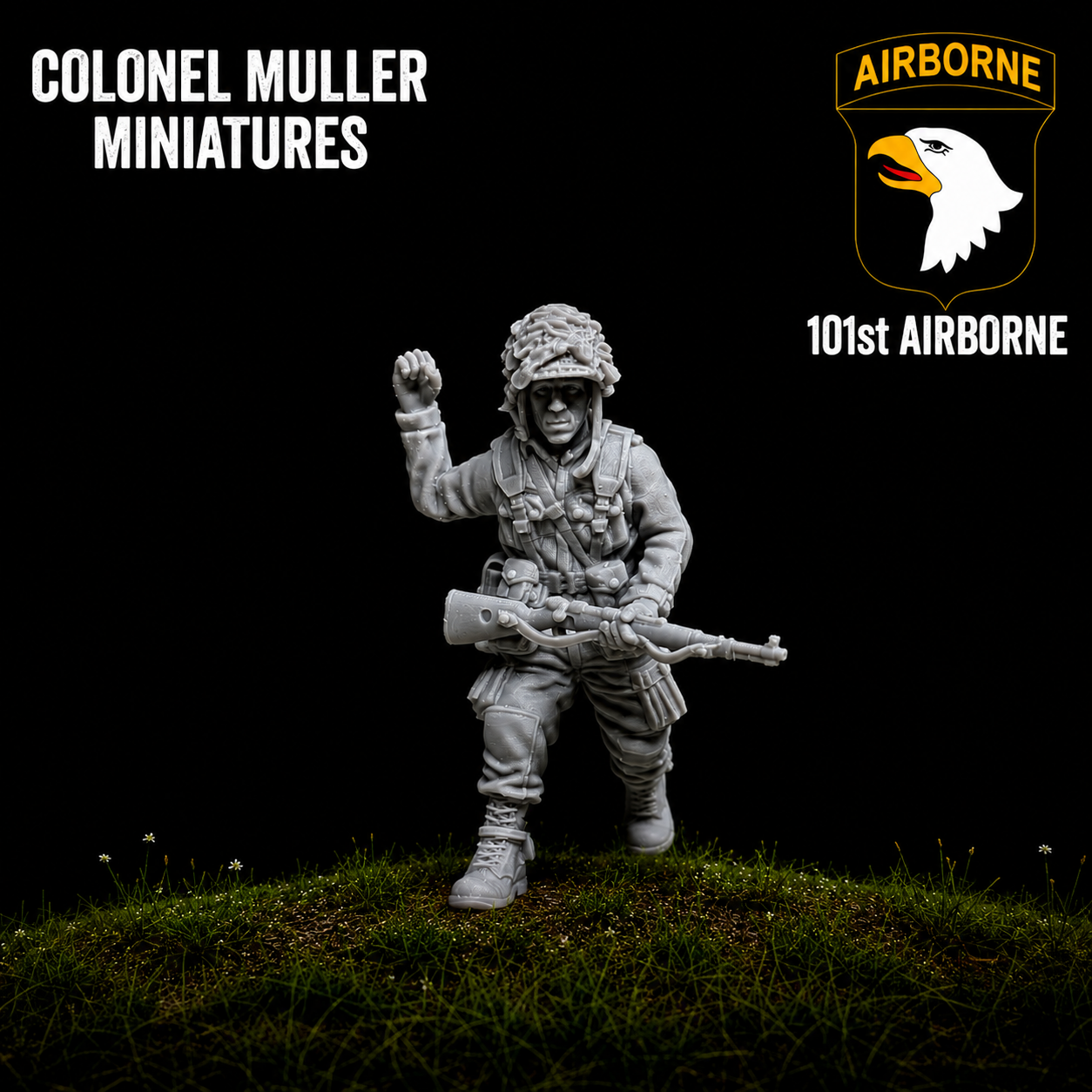 28mm WW2 US AIRBORNE Lieutenant Dick Winters