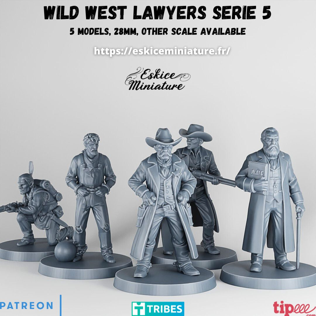 28mm Wild West Lawyers