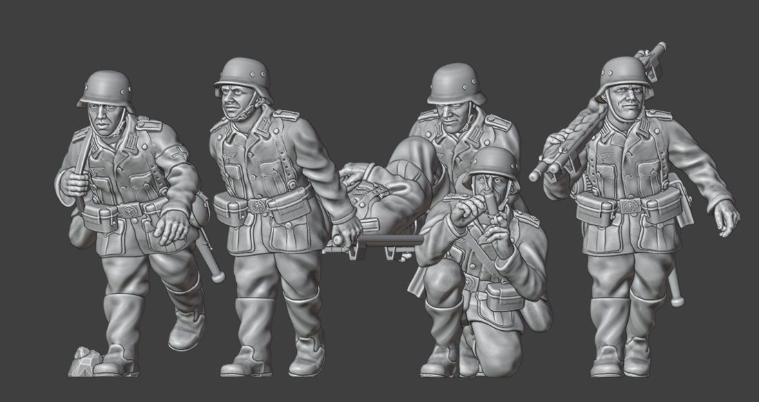 28mm WW2 German Infantry Medical Team