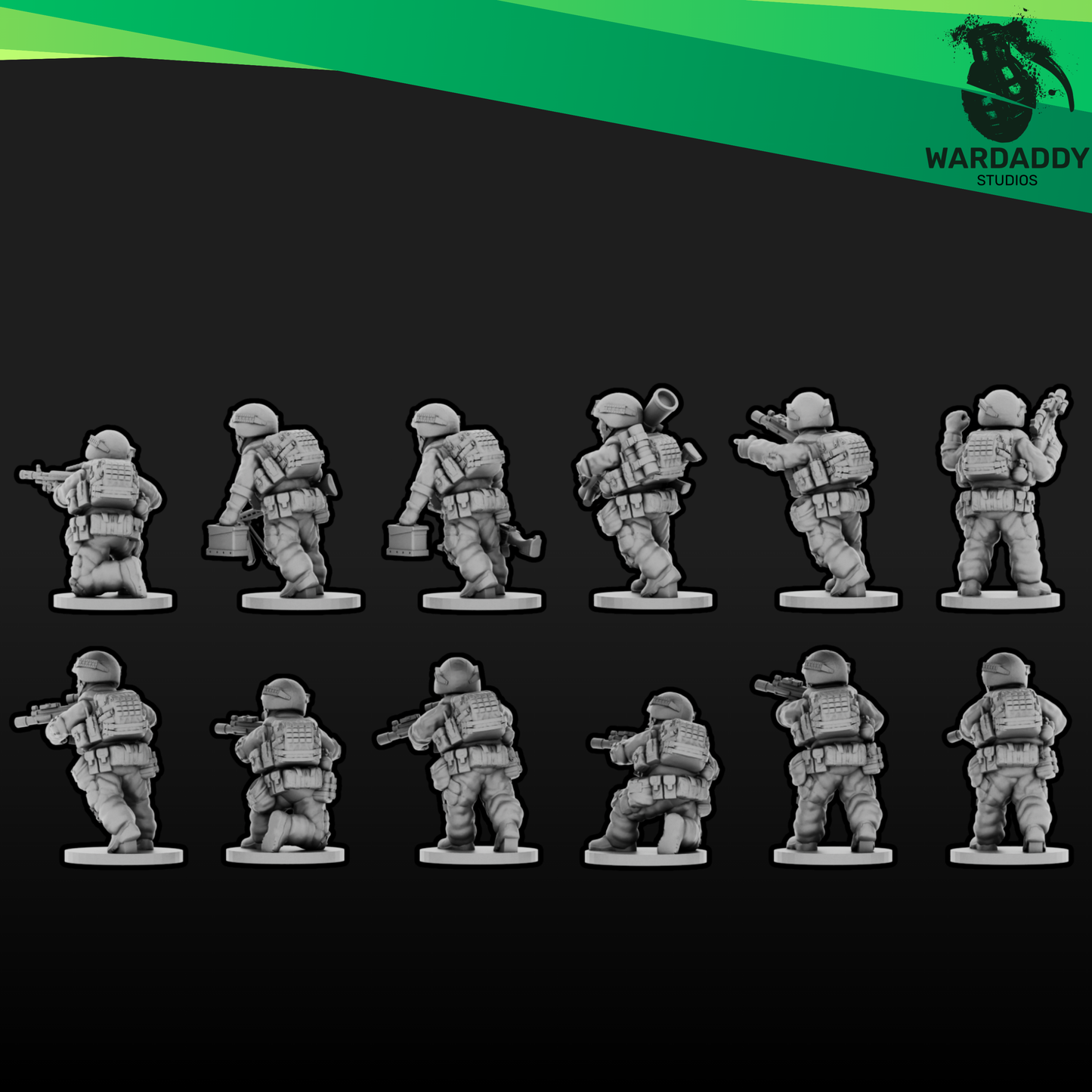 15mm  Modern NATO Infantry Alternate-Style Squad