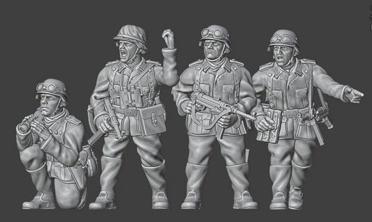28mm WW2 German Infantry PIONNIERE HQ