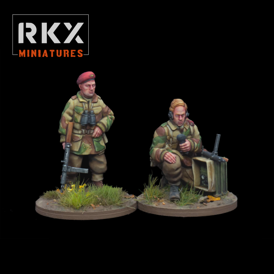 28mm British Airborne Paratrooper HQ