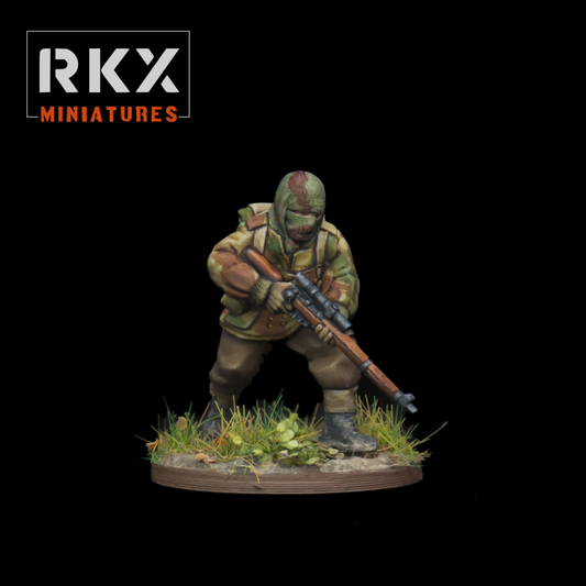 28mm British Airborne Paratrooper Sniper