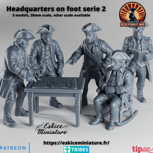 28mm American Revolutionary War HQ