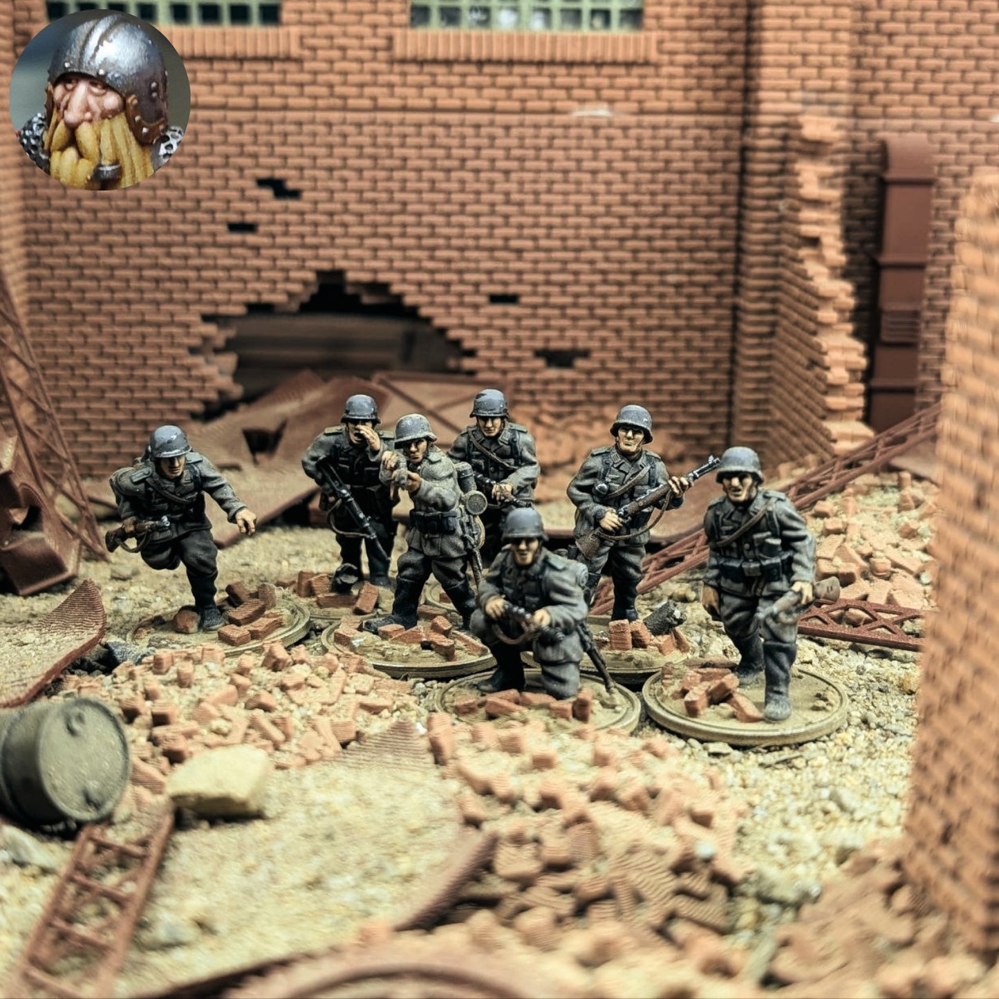 28mm WW2 German Infantry Squad 3